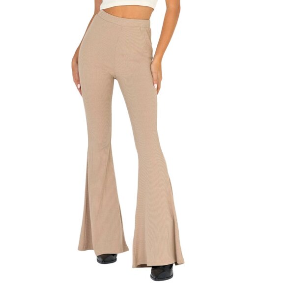 Princess Polly Pants - New Princess Polly Rita Roberts Flares Tan Size XS
